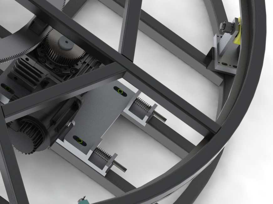 Large Diameter Precision Stage Turntable System