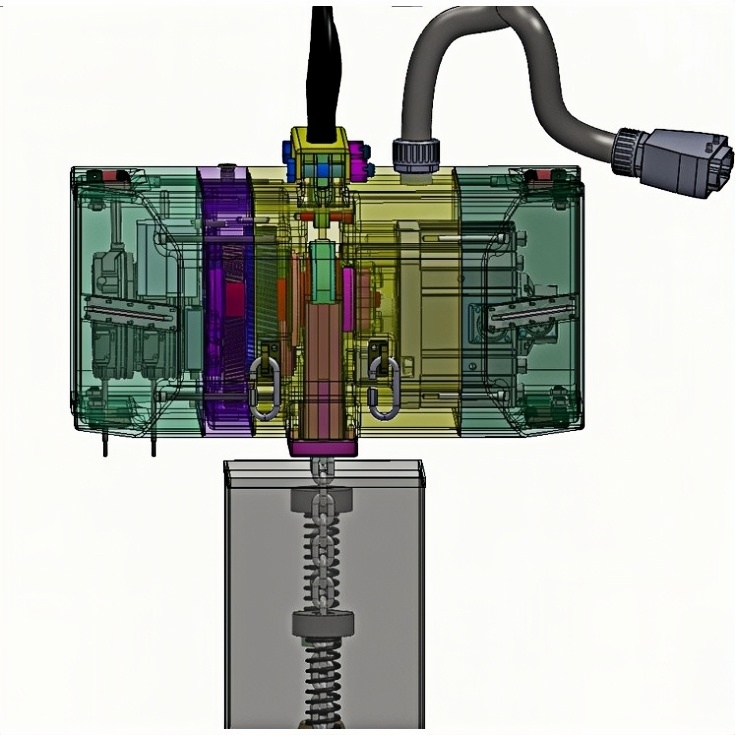 3D Model Diagram of Electric Chain Hoist   