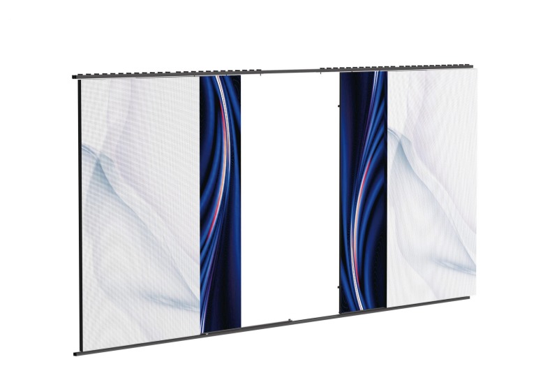 Motorized Center-Opening LED Wall
